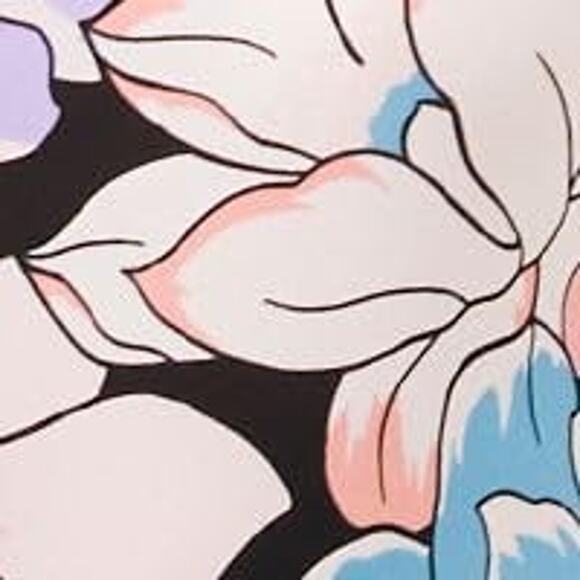 MSK Women's Floral-Print Tie-Waist Midi Dress Large NWT - Picture 4 of 4